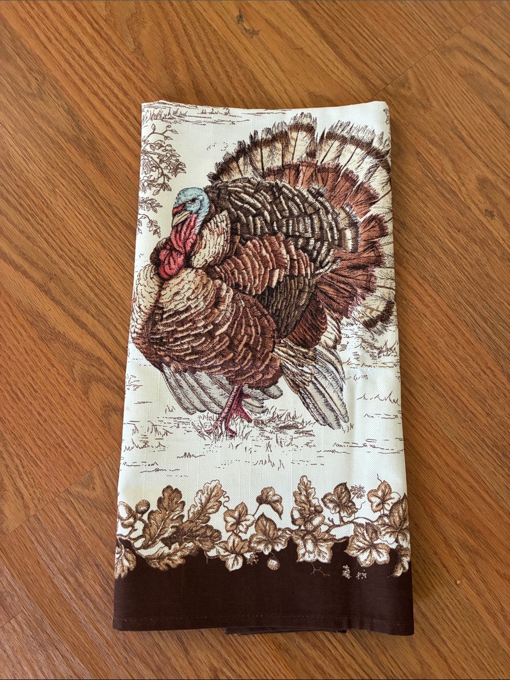 Williams-Sonoma Plymouth Turkey kitchen towel NWOT
